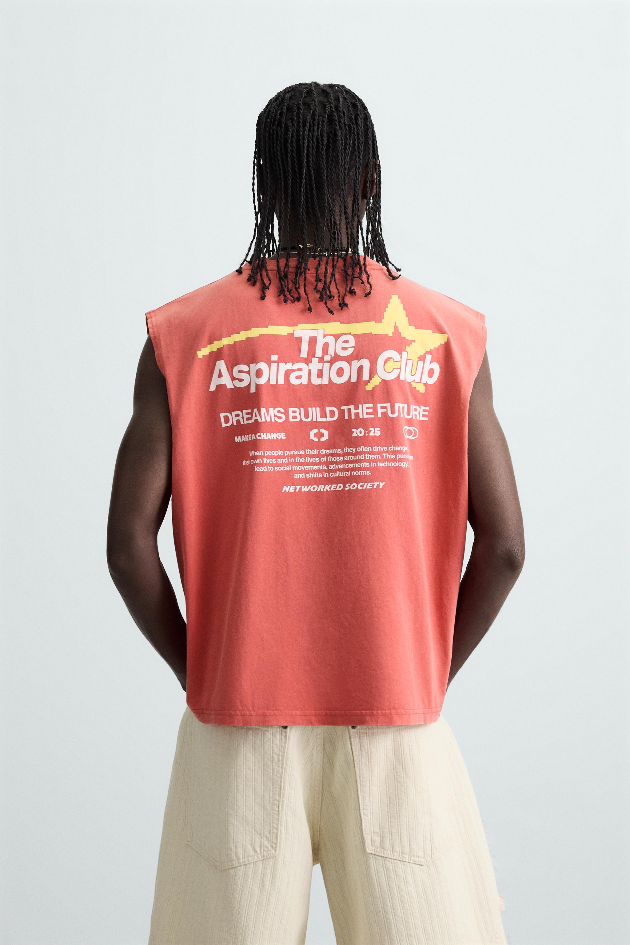 CONTRAST PRINT KNIT TANK TOP